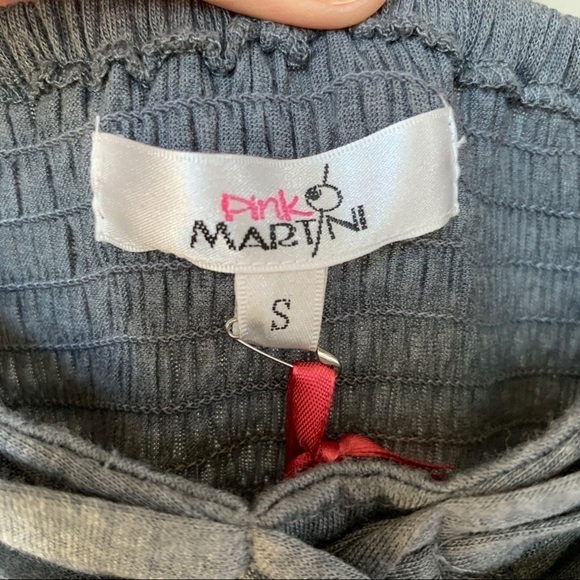 Pink Martini Grey Strapless Maxi Dress Size S - Picture 2 of 6